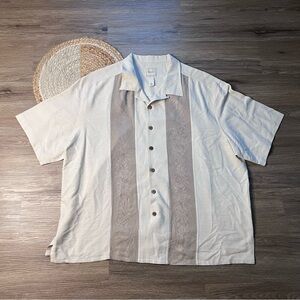 SADDLEBRED 100% Silk Washable Mens Short Sleeve Shirt